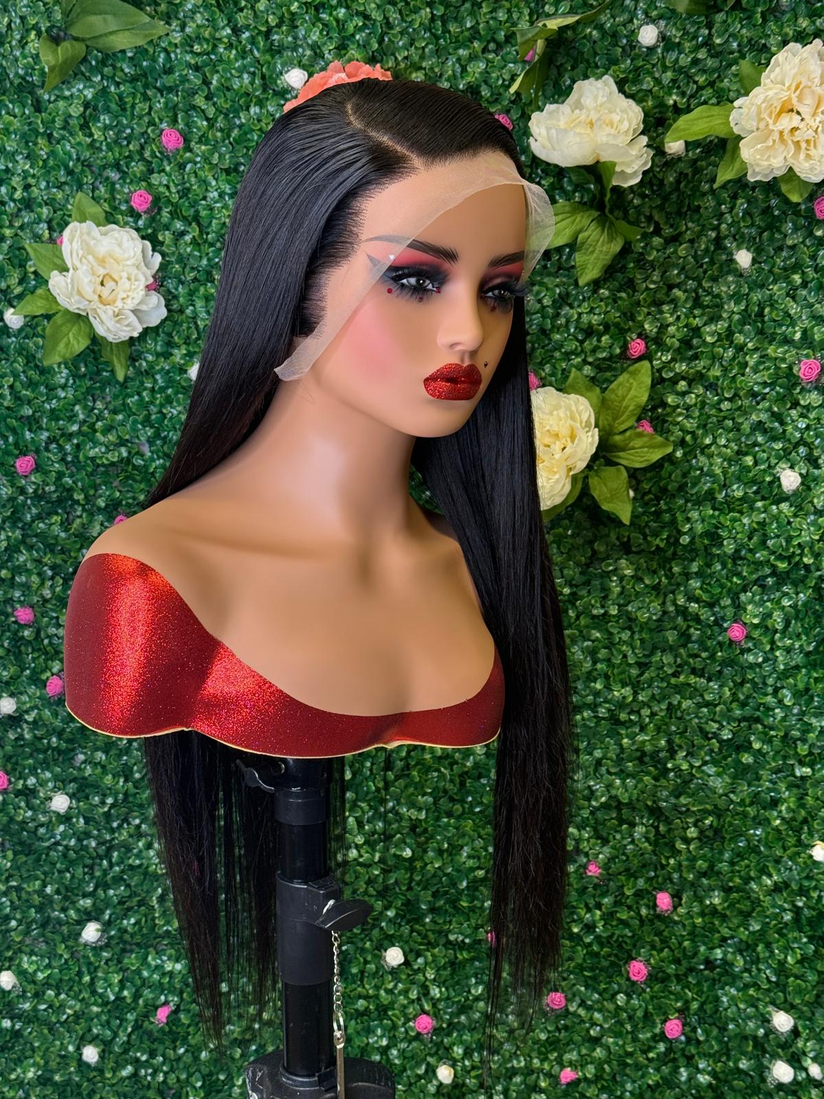 Straight wig frontal