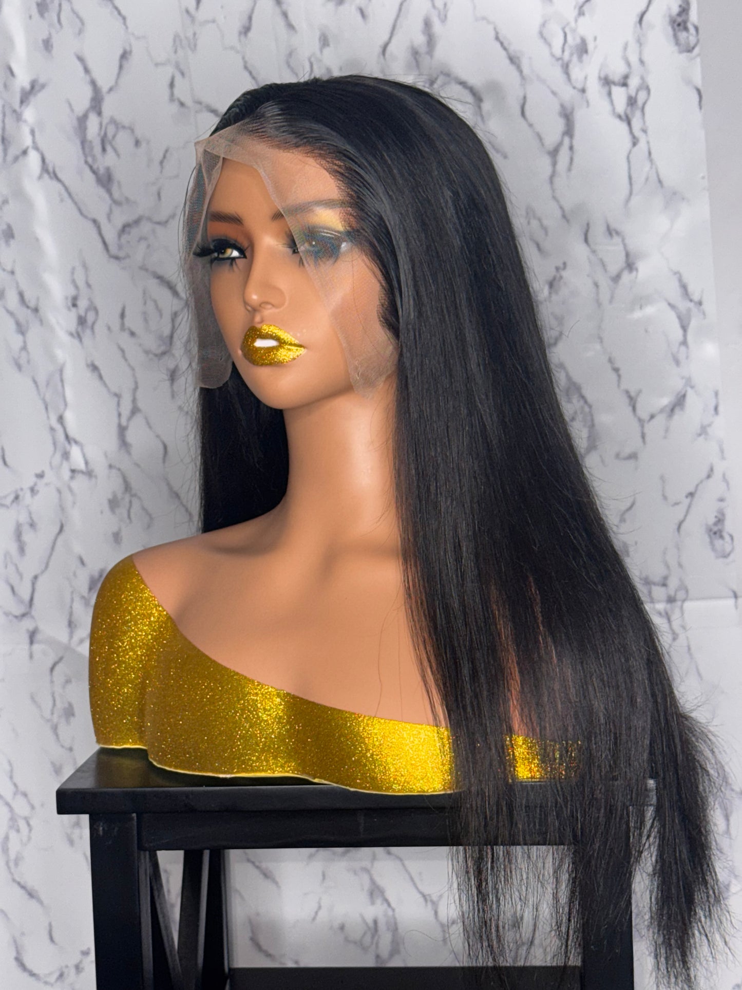 Straight wig frontal