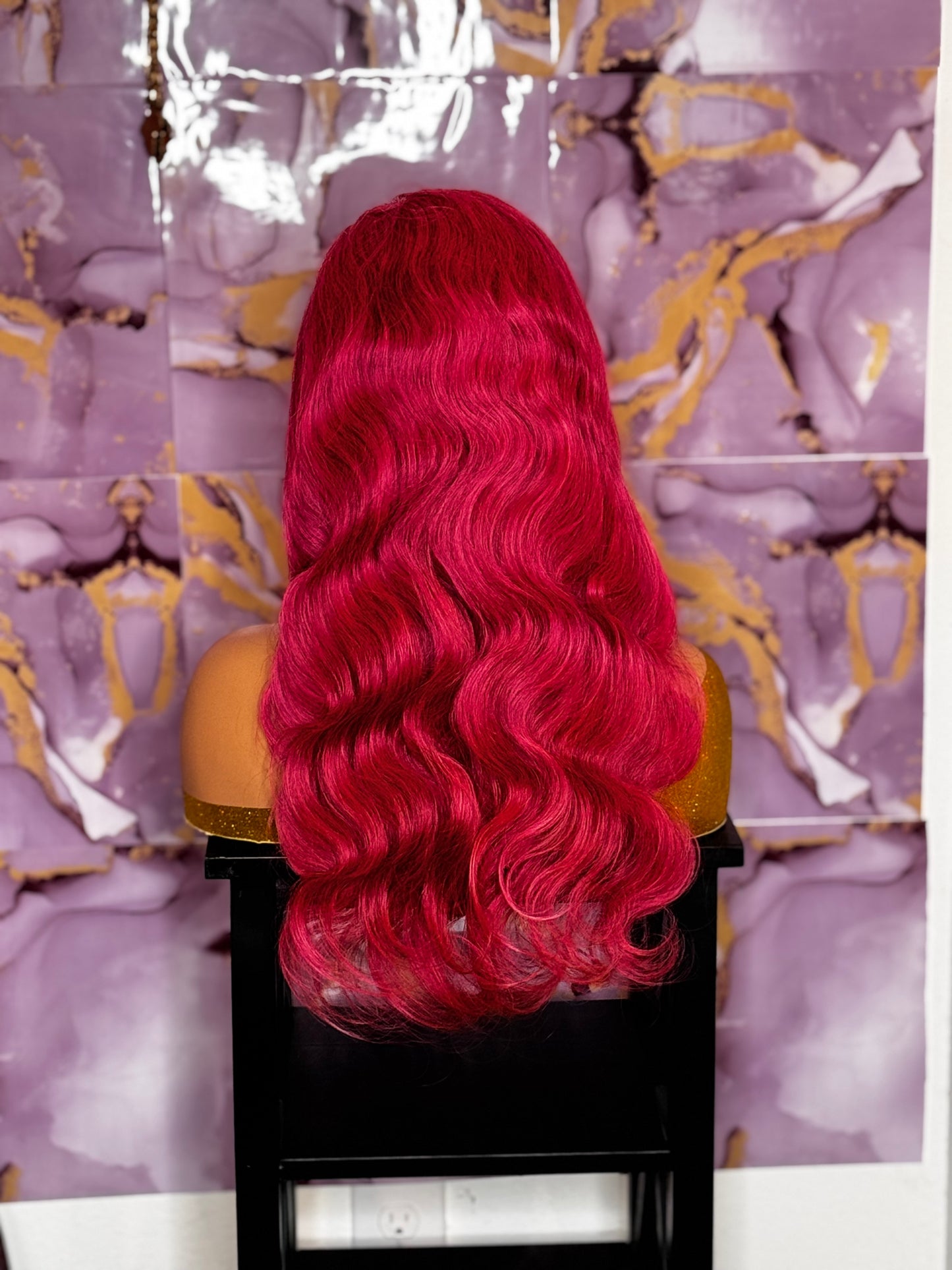 Pink wig